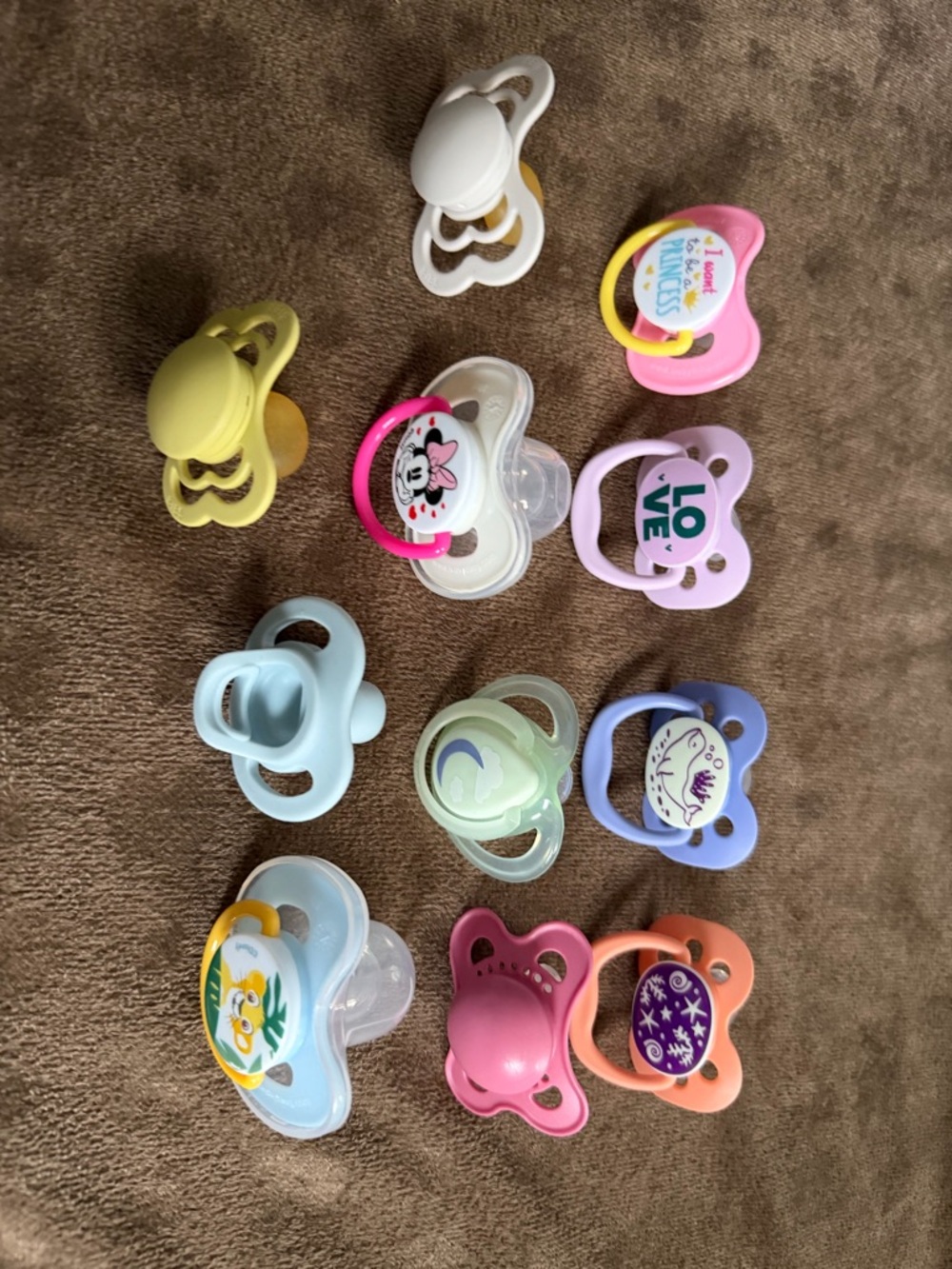 Assorted Pastel Baby Pacifier Set - Multi Color
